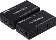 🔌 avedio links 196ft/60м hdmi extender по кабелю cat 5e/6/7, цифровой адаптер hdmi через ethernet с поддержкой полного hd 1080p 3d, копирование edid, насыщенная цветопередача - совместим с fire stick, roku, blue-ray. логотип