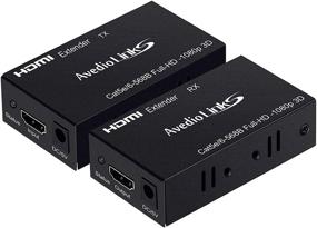 img 4 attached to 🔌 avedio links 196ft/60м HDMI Extender по кабелю Cat 5e/6/7, цифровой адаптер HDMI через Ethernet с поддержкой полного HD 1080P 3D, копирование EDID, насыщенная цветопередача - совместим с Fire Stick, Roku, Blue-ray.