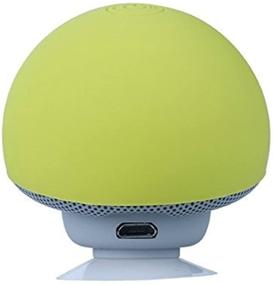 img 2 attached to Hipipooo Cute Speaker Mushroom-Shaped: Portable 🍄 Bluetooth Speaker with Suction Cup - Yellow