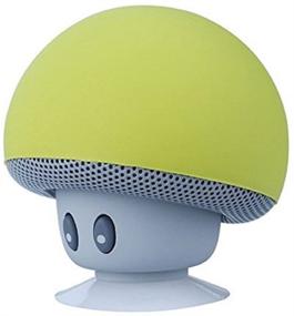 img 3 attached to Hipipooo Cute Speaker Mushroom-Shaped: Portable 🍄 Bluetooth Speaker with Suction Cup - Yellow