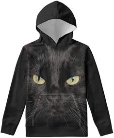 img 4 attached to 👕Стильные спортивные толстовки Coloranimal: одежда для мальчиков от 11 до 13 лет