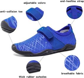 img 3 attached to AMAWEI Water Walking Little M02 👞 R Blue Boys' Shoes: Ideal for Outdoor Adventures