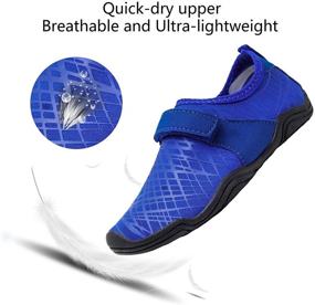 img 2 attached to AMAWEI Water Walking Little M02 👞 R Blue Boys' Shoes: Ideal for Outdoor Adventures