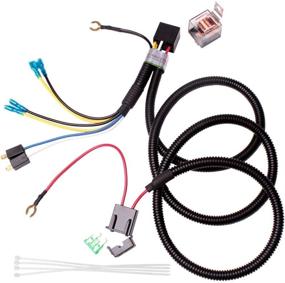 img 1 attached to FARBIN Car Horn 12V High/Low Tone Super Loud Horn With Relay Harness Waterproof Electric Horn For Truck 12V Horn Motorcycle (Black Horn And Wiring Harness