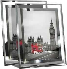 img 4 attached to 🖼️ Giftgarden 5x7 Picture Frames: Stylish Glass Frames for 5x7 Photos, Ideal Friends Gifts - Pack of 2