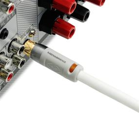 img 1 attached to 🔊 Коаксиальный кабель для цифрового аудио высокого качества (15 футов) - с двойной защитой - разъемы RCA - золотые покрытие - белый - серия Mediabridge Ultra (Part# CJ15-6WR-G2)