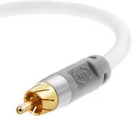 🔊 коаксиальный кабель для цифрового аудио высокого качества (15 футов) - с двойной защитой - разъемы rca - золотые покрытие - белый - серия mediabridge ultra (part# cj15-6wr-g2) логотип
