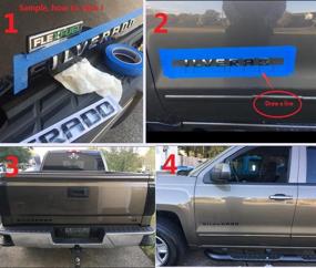 img 1 attached to Yoaoo® Chrome Chevrolet Nameplate Silverado