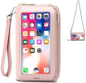 img 4 attached to 📱 Enhanced Convenience: Touch Screen Small Crossbody Purse with Shoulder Strap & Wallet