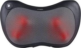 img 4 attached to 🔌 Vivitar Portable Shiatsu Massager with Heat for Neck, Shoulders, Legs, and Lumbar – Model MS4200