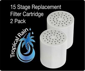 img 3 attached to 💦 Cali Tropical Rain 15 Stage Shower Filter Replacement Cartridge - 2 Pack: Enhance Your Shower Experience