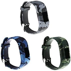 img 3 attached to Colorful Adjustable Wristbands for Garmin vivofit jr/vivofit jr 2 - Secure Replacement Bands with Watch-Style Clasp Strap