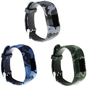img 1 attached to Colorful Adjustable Wristbands for Garmin vivofit jr/vivofit jr 2 - Secure Replacement Bands with Watch-Style Clasp Strap