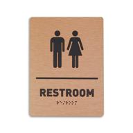 🚻 ada compliant unisex restroom identifier - bathroom sign for all genders logo