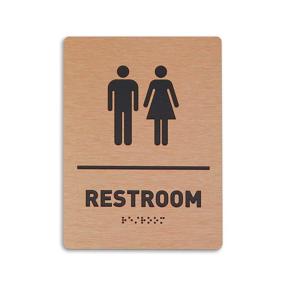 img 4 attached to 🚻 ADA Compliant Unisex Restroom Identifier - Bathroom Sign for All Genders