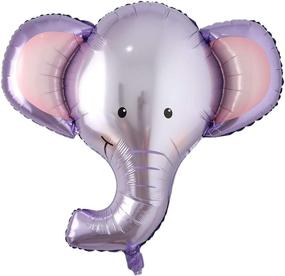 img 4 attached to 🐘 Huge Elephant Head Safari Foil Balloon: Amazing Decor for Birthday, Christmas, Kids & Baby Showers