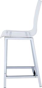 img 1 attached to Clear Acrylic/Chrome Bar Stool by Coaster Home Furnishings - 24-inch