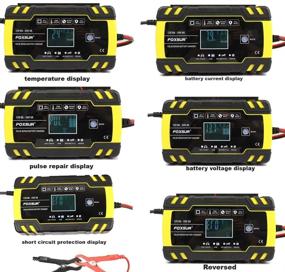 img 1 attached to 🔋 Умное зарядное устройство для батареи / поддерживающее 12V / 8A 24V / 4A - Зарядное устройство с импульсным ремонтом и ЖК-дисплеем для гольф-карта, мотоцикла, автомобиля, морского судна, грузовика, яхты, газонокосилки - Автоматическое обнаружение напряжения, режим зарядки одним прикосновением пальца