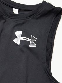 img 1 attached to Under Armour HeatGear черное белое детское одежда для активных