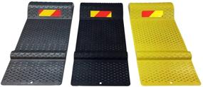 img 2 attached to Gray Plastic Parking Mat Guides for Garage Vehicles by Electriduct - Anti-Skid Car Safety Park Aid