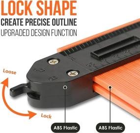 img 3 attached to 📏 Master Measuring Contour Gauge with Lock - 2 Pack, 5 & 10 Inches - Adjustable Tool for Corners, Flooring, Woodworking and DIY Projects