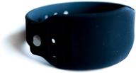 foblet black bracelet keychain - stylish wristlet for easy access logo