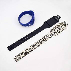 img 2 attached to Foblet Black Bracelet Keychain - Stylish Wristlet for Easy Access