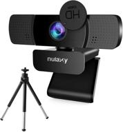🎤 nulaxy c903 hd webcam with mic, cover & tripod: ideal for video calls on skype, zoom, facetime & more! logo