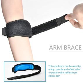 img 1 attached to 🎾 Ailelan 2-Pack Tennis Elbow Brace: Effective Pain Relief for Tendonitis - Compression Pad for Men and Women