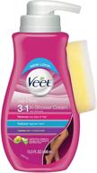 🌿 veet botanic inspirations in shower cream, 13.5 fl oz., for legs &amp; body (potential packaging variations) logo