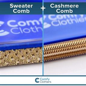 img 3 attached to 🧶 Revitalize Your Wardrobe with Comfy Clothiers Sweater Shaver & Cashmere Comb Combo Pack – Say Goodbye to Pills, Fuzz and Lint on Your Garments