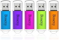 📦 мультипакет из 5 флеш-накопителей bosexy с крышками - 32 гб usb-флешки в мультцвете логотип