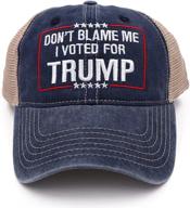 trump 2024 hat: show your support with don't blame me i voted for trump maga cap logo