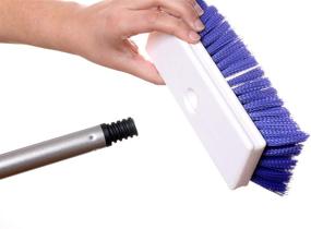 img 2 attached to 🧽 Optimized Fuller Brush Tub & Shower E-Z Scrubber Brush - Non-Scratch Detachable Brush Effortlessly Eliminates Dirt, Grime, and Stains. Extendable, Robust Handle for Convenient Cleaning in Bathrooms and Kitchens, Including Hard-to-Reach Areas