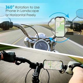 img 1 attached to 🚲 Универсальный держатель для телефона на велосипед AONKEY: 360° поворотный держатель для велосипеда, силиконовый держатель для мотоцикла, совместимый с iPhone 11/Pro/Xs Max/XS XR X/6S/7/8 Plus, Samsung S20/S10/S9, смартфонами от 4.0" до 6.5