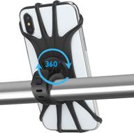 🚲 aonkey universal bike phone mount: 360° rotatable holder for bike, silicone motorcycle mount compatible with iphone 11/pro/xs max/xs xr x/6s/7/8 plus, samsung s20/s10/s9, 4.0"-6.5" phones logo