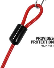 img 1 attached to 🐶 UEETEK Pet Tie-Out Cable, 20ft Heavy Duty Dog Tie Out Cable with Swivel Clip, Tangle-Free, Suitable for Dogs Up to 110 Pounds