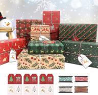 🎁 mamunu christmas wrapping: festive 70×50cm present wrap logo