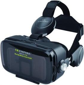 img 4 attached to 👓 Виртуальная реальность Гарнитура VR гарнитура 3D очки с 120° ПОВ, анти-синий свет линзы, стерео гарнитура, для iPhone, Samsung, HTC, HP, LG и других (В)