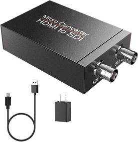 img 4 attached to 🔌 Rybozen HDMI to SDI Converter - High Bit Rates at 2.970 Gbit/s, Auto Input Signal Detection, 1 HDMI in 2 SDI Out