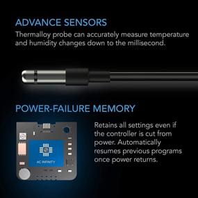 img 1 attached to 🌀 AC Infinity Controller 67: Smart Bluetooth Fan Controller for CLOUDLINE Airlift Whole House Fans – Temperature, Humidity, and Timer Controls for Optimal Cooling and Ventilation