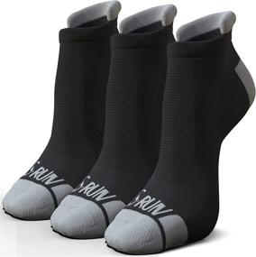 img 4 attached to 🧦 Mens No Show Running Socks - Athletic Ankle Socks - Blister Resistant & Moisture Wicking Low Cut for Women - Pack of 3 Pairs