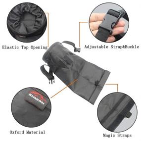 img 2 attached to SNMIRN Car Trash Bags - Detachable, Portable, Waterproof & Eco-Friendly (4 Packs)