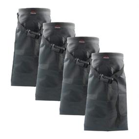 img 4 attached to SNMIRN Car Trash Bags - Detachable, Portable, Waterproof & Eco-Friendly (4 Packs)