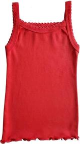img 3 attached to Stay Comfortable and Stylish with B One Kids Camisole Undershirt Multipack - Girls' Clothing