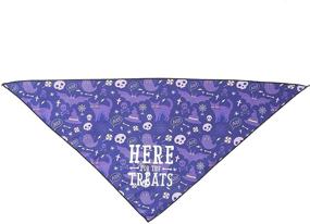 img 2 attached to 🐾 6-Pack Pet Bandanas for Dogs and Cats with 6 Holiday Designs (23.6 x 16.5 in)