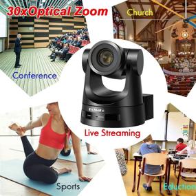 img 2 attached to FoMaKo 30X Simultaneous 3G-SDI/HDMI PTZ Camera 1080p with PoE, 60fps, 30X Optical Zoom – Ideal for Broadcast, Conference, Education, Events, Church, IP Live Streaming