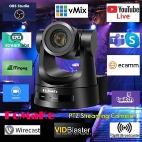 img 3 attached to FoMaKo 30X Simultaneous 3G-SDI/HDMI PTZ Camera 1080p with PoE, 60fps, 30X Optical Zoom – Ideal for Broadcast, Conference, Education, Events, Church, IP Live Streaming