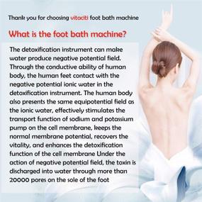 img 1 attached to 🛀 Vitaciti Detox Foot Bath Cleanse Ion Spa Machine с ножным бассейном, 2PCS Arrays, пленка для ванной - портативная ионная система