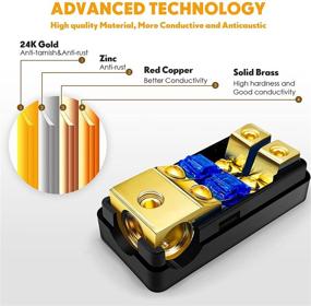 img 3 attached to 🚗 Upgrade your Car Audio System with BULVACK 2 Way Mini ANL Fuse Holder for Amplifiers and Stereos